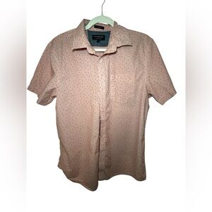 Men's Banana Republic Pink Polka Dot Slim Fit Shirt